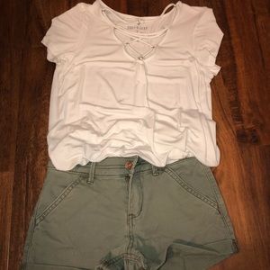 abercrombie KIDS khaki shorts!!